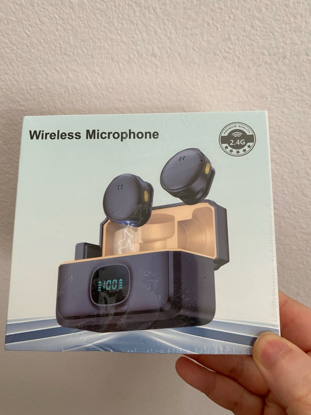 Wireless Microphone Earbuds - Black